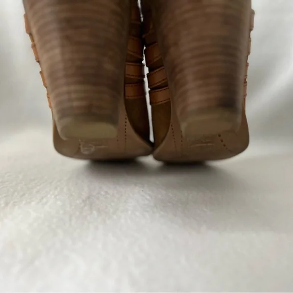 Dolce Vita Size 8 1/2 Leather Cognac Booties - Picture 9 of 16